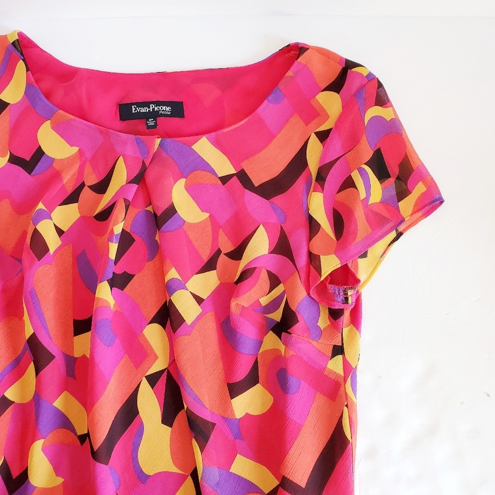 Evan Picone Petite Pink Top 6P